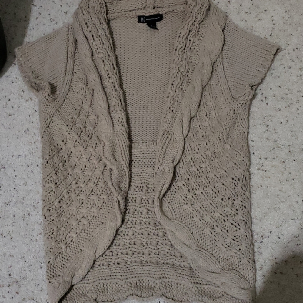 INC Tan Cardigan
